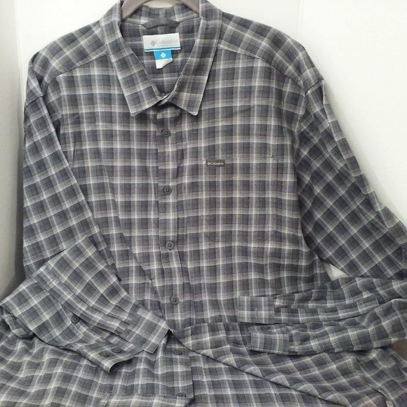 Lot of 2 - Columbia Checked Button-up Shirts XXL - Picture 4 of 12